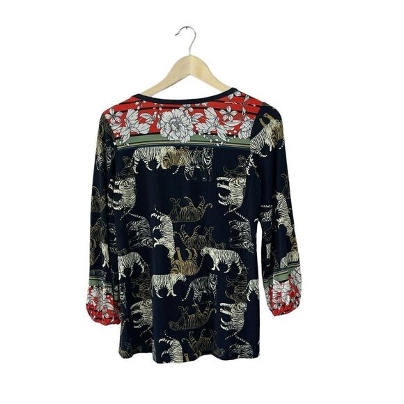 Johnny Was X-Small Teeger Knit Puff Sleeve Top Soft Bamboo Stretch Womens - Picture 5 of 16